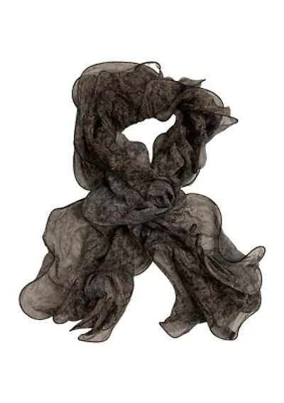  Holiday Paisley Ruffle Scarf
