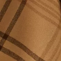 Women's Plaid Ruana with Fringe