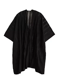 Sheer Stripe Ruana