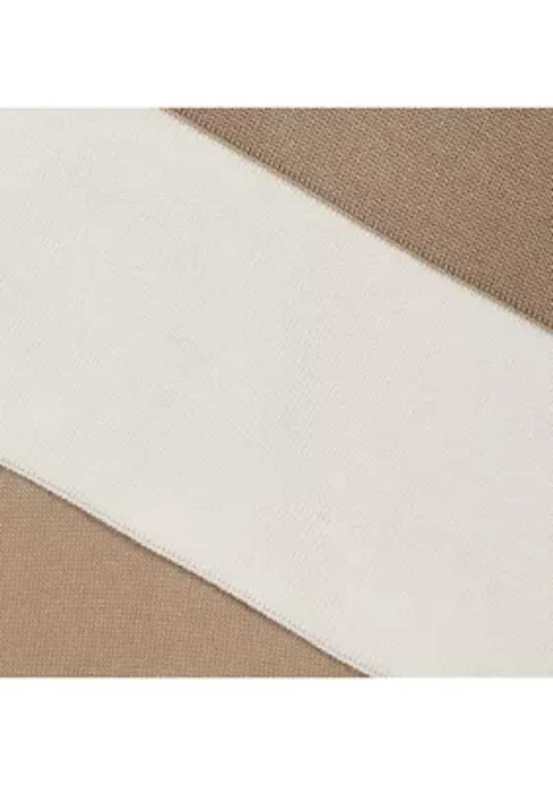 Tissue Weight Ruana with Border