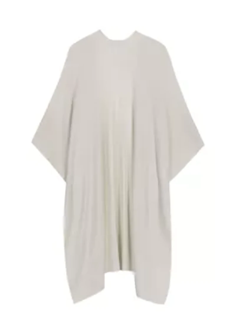 Shine Border Tissue Weight Ruana