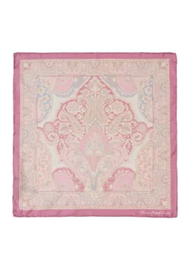 Spring Paisley Square Scarf