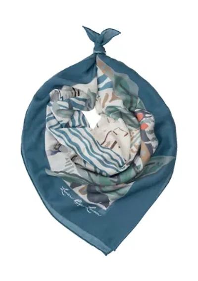 Scenic Conversational Square Scarf