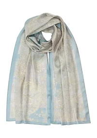 Spring Paisley Oversized Oblong Scarf