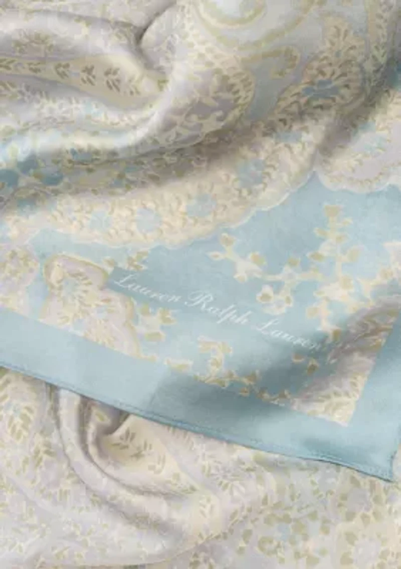 Spring Paisley Oversized Oblong Scarf