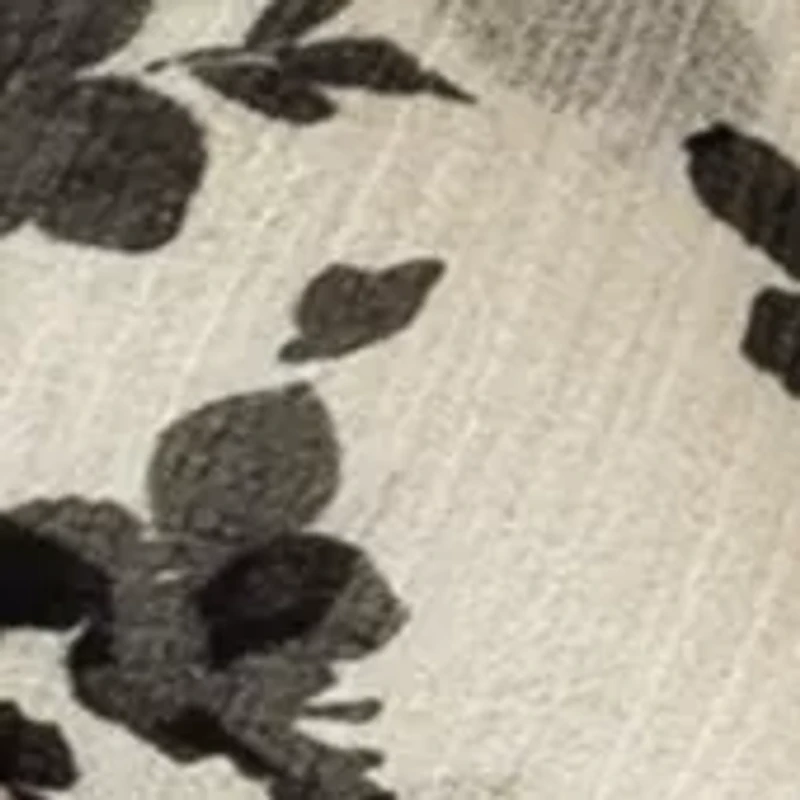 Contrast Floral Square Scarf