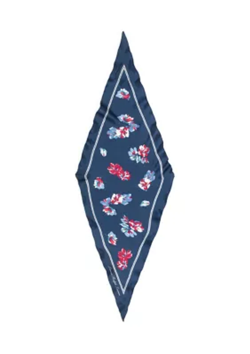 Floral Small Diamond Scarf