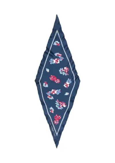 Floral Small Diamond Scarf