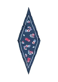 Floral Small Diamond Scarf