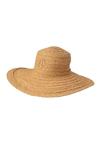 Raffia Sunhat with 3D Logo 