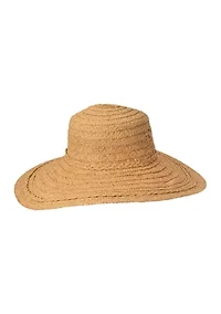 Raffia Sunhat with 3D Logo 