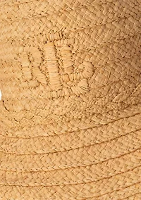 Raffia Sunhat with 3D Logo 