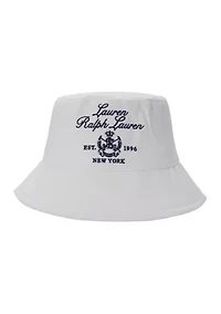 Cotton Bucket Hat with Embroidery