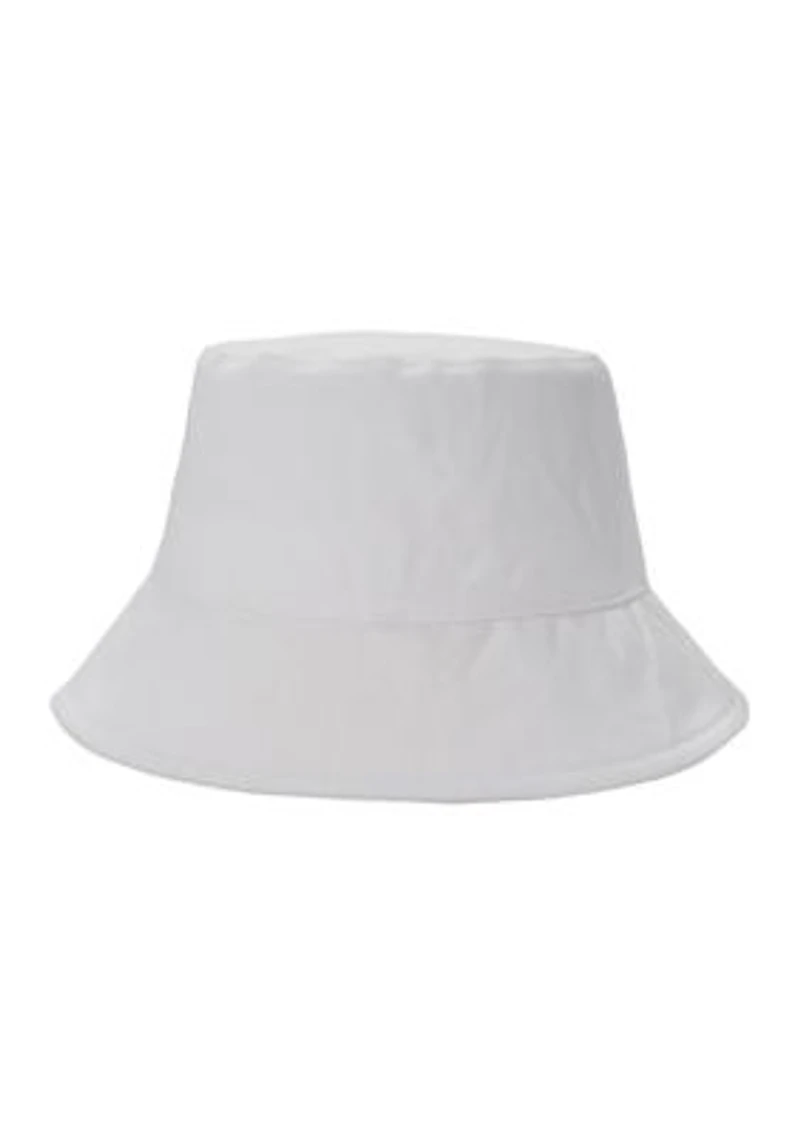 Cotton Bucket Hat with Embroidery