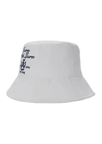 Cotton Bucket Hat with Embroidery