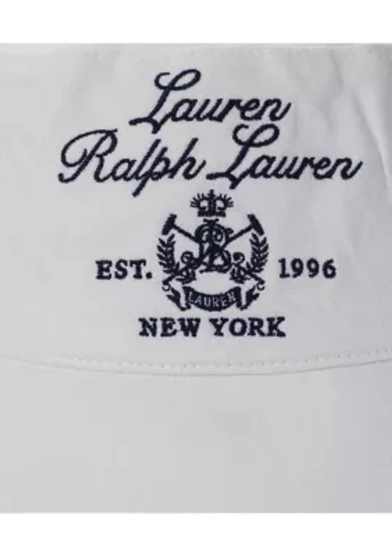 Cotton Bucket Hat with Embroidery