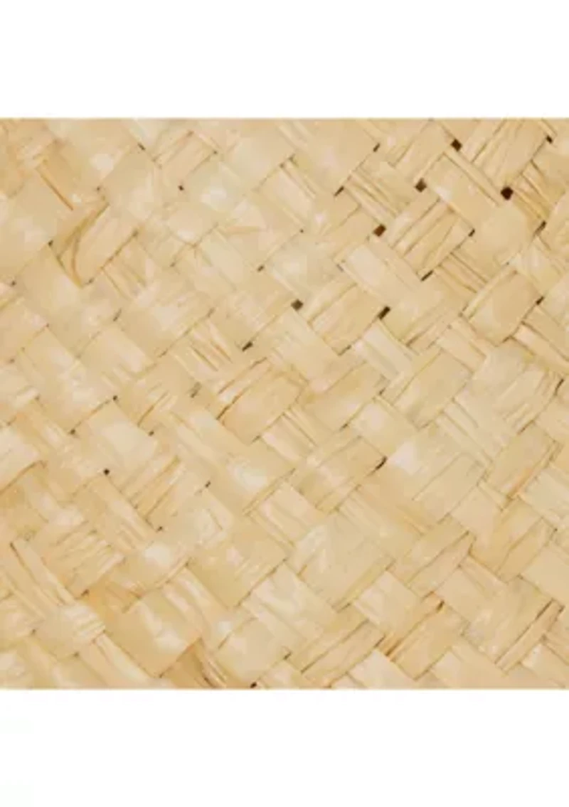 Raffia Sunhat With Logo Charm