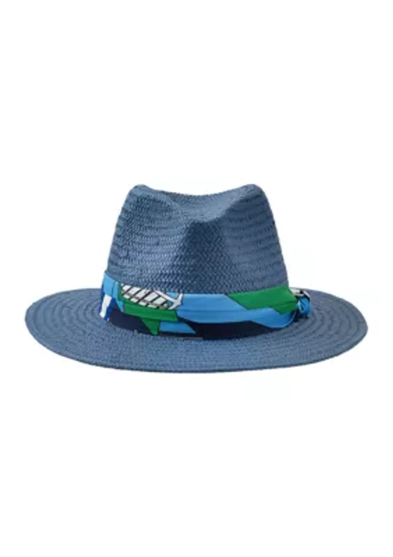 Fedora with Printed Band