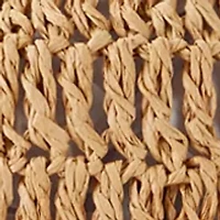 Crochet Fedora with Leather Trim