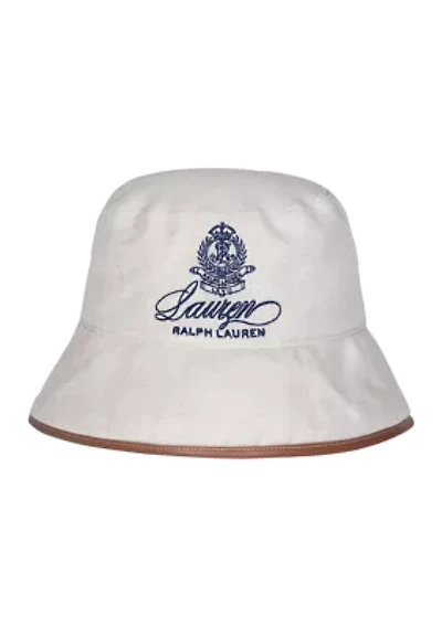  Herringbone Bucket Hat with Hotel Logo