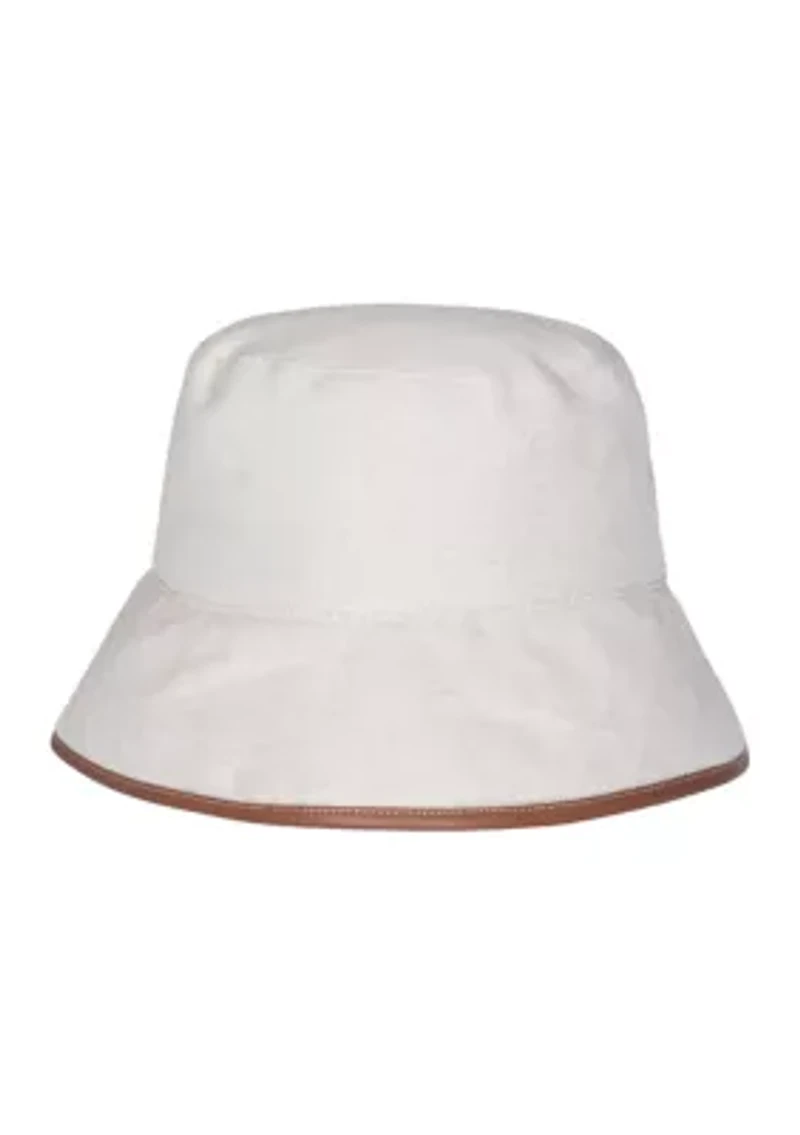 Herringbone Bucket Hat with Hotel Logo