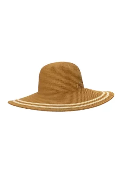 Packable Striped Sun Hat