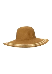 Packable Striped Sun Hat