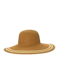 Packable Striped Sun Hat