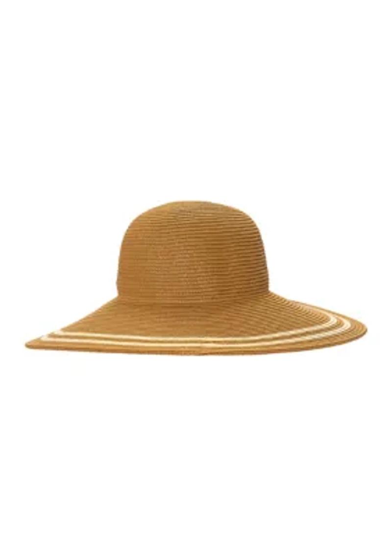 Packable Striped Sun Hat