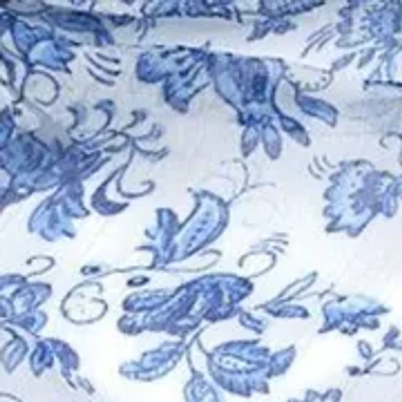 Jacobean Floral Ruffle Scarf