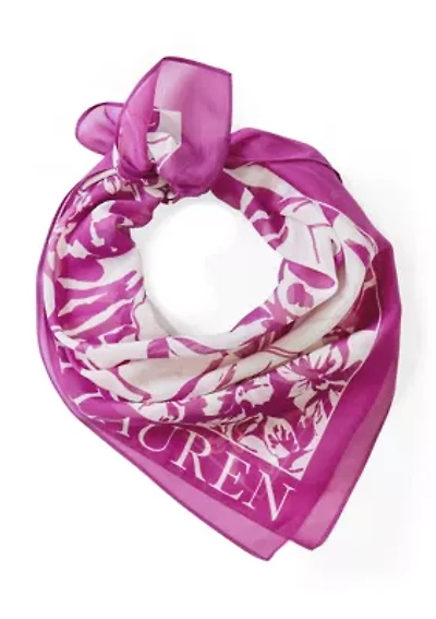 Tropical Leaf Square Scarf