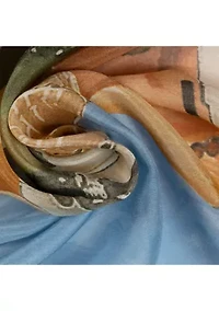 Summer Conversational Square Scarf