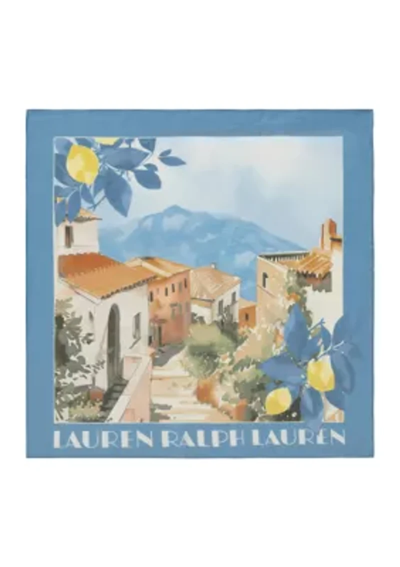 Summer Conversational Square Scarf