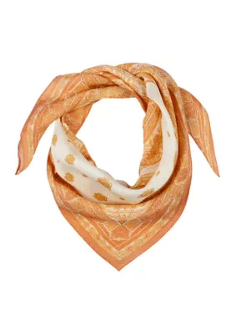 Floral Paisley Square Scarf