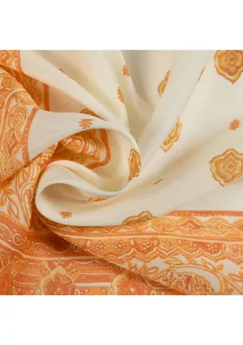 Floral Paisley Square Scarf