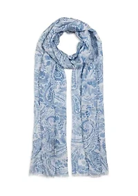 Summer Paisley Crinkled Oversized Oblong Scarf