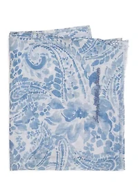 Summer Paisley Crinkled Oversized Oblong Scarf
