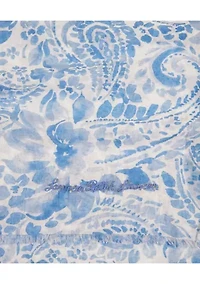 Summer Paisley Crinkled Oversized Oblong Scarf