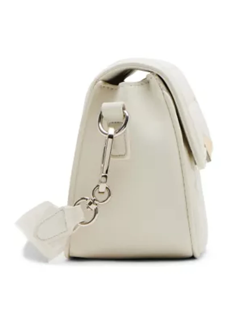 Carla Mixed Quilt Flap Crossbody Bag