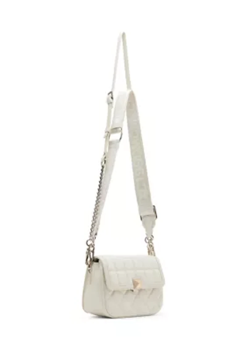Carla Mixed Quilt Flap Crossbody Bag