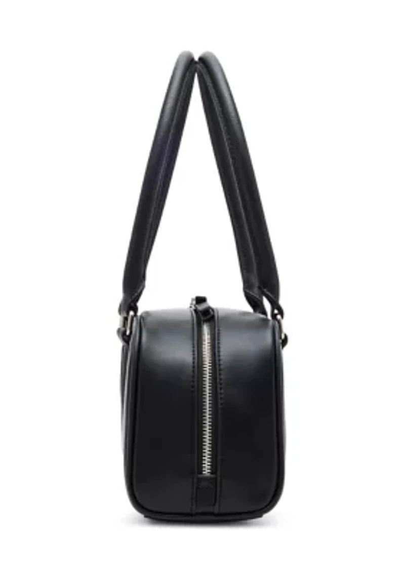 Faux Leather Satchel