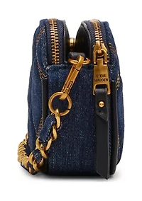 Quilted Double Zip Crossbody Bag