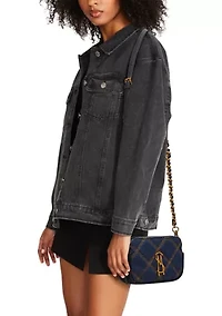 Quilted Double Zip Crossbody Bag