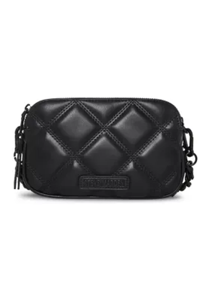 Quilted Double Zip Crossbody