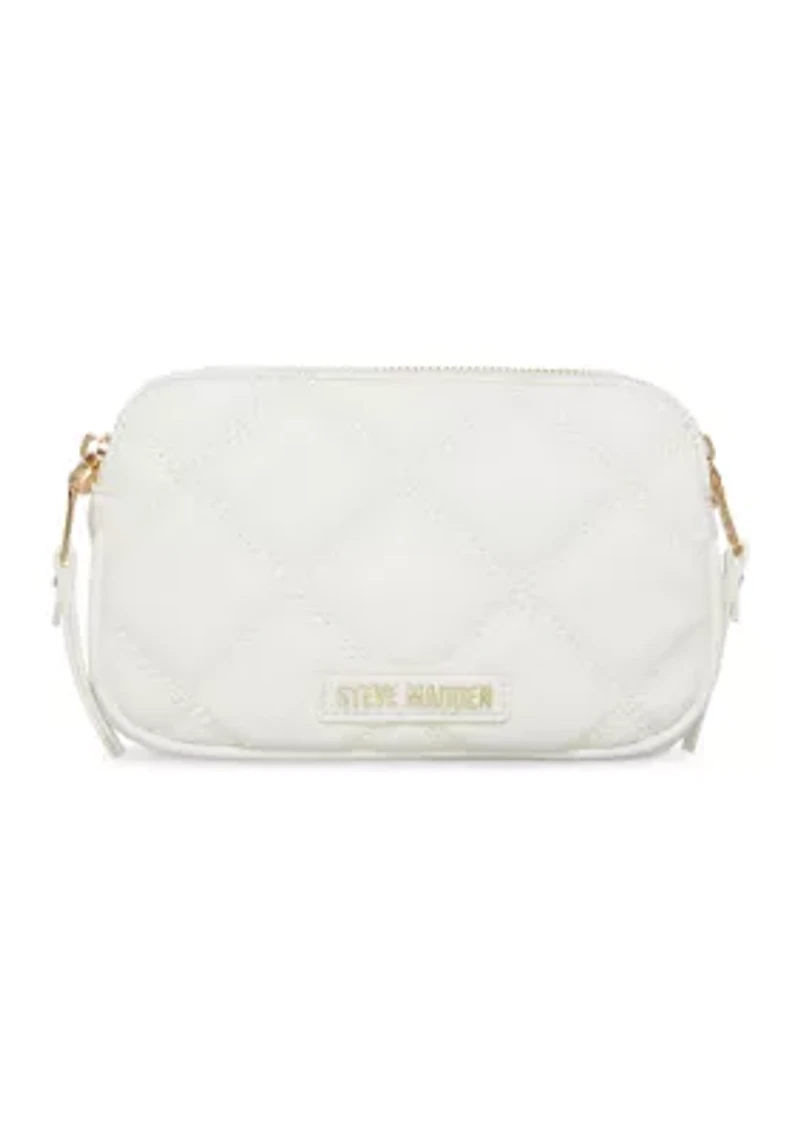 Quilted Double Zip Crossbody