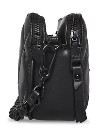 Quilted Double Zip Crossbody