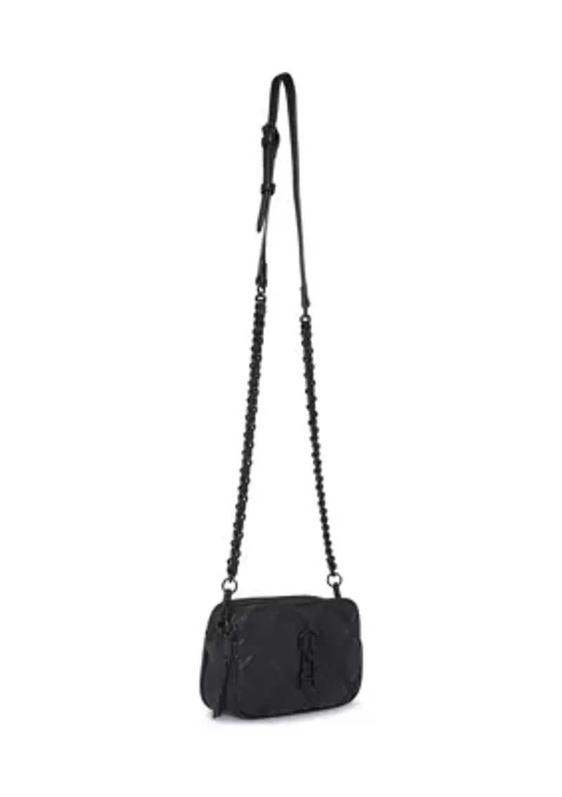 Quilted Double Zip Crossbody
