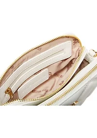 Quilted Double Zip Crossbody