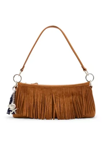 Dakota Fringe Suede Shoulder Bag