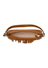 Dakota Fringe Suede Shoulder Bag